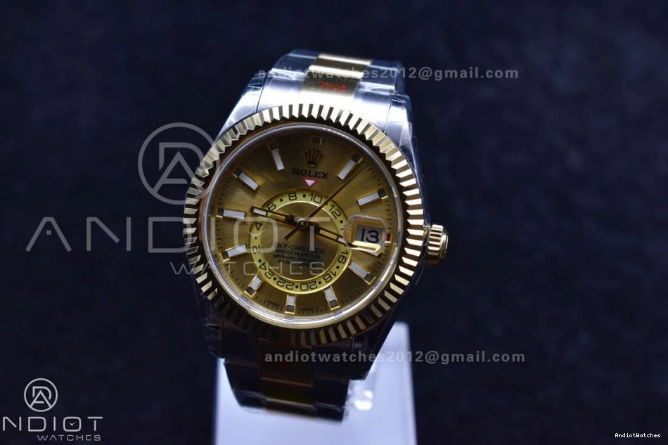 A23J YG Durable Noob Bracelet YG 1120 SS Dial Edition on Skydweller YG Best SS 0511